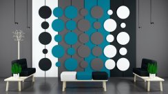 Designový akustický panel Design – kruh 50