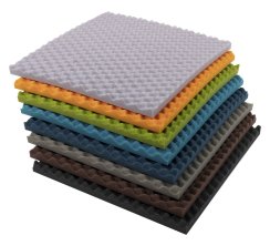 Designový akustický panel Profi – čtverec vlnky