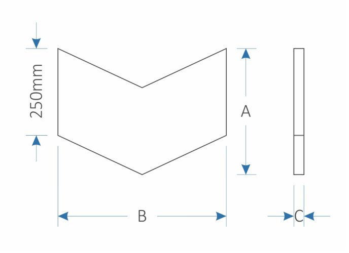 Designový akustický panel Design – šipka