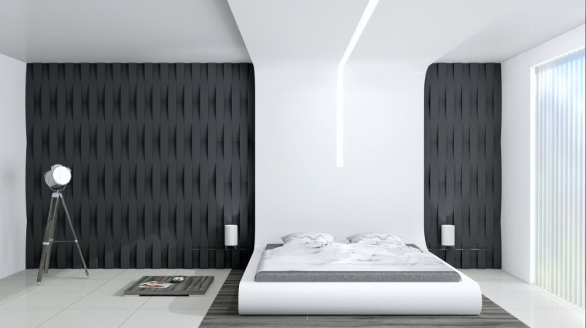 Designový akustický panel Design– obdélník vypouklý - Výška: 100 mm, Šířka: 500 mm, Tloušťka: 70 mm, Série: Design Designový akustický panel Design– obdélník vypouklý - Výška: 100 mm, Šířka: 500 mm, Tloušťka: 70 mm, Série: Design