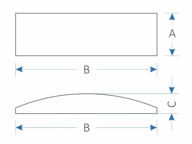 Akustický panel Mistr Akustik Profi – obdélník vydutý - Výška: 250 mm, Šířka: 250 mm, Tloušťka: 70 mm, Série: Profi