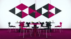 Designový akustický panel Design – trojúhelník zkosený 50