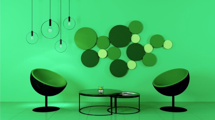 Designový akustický panel Profi – kruh rovný