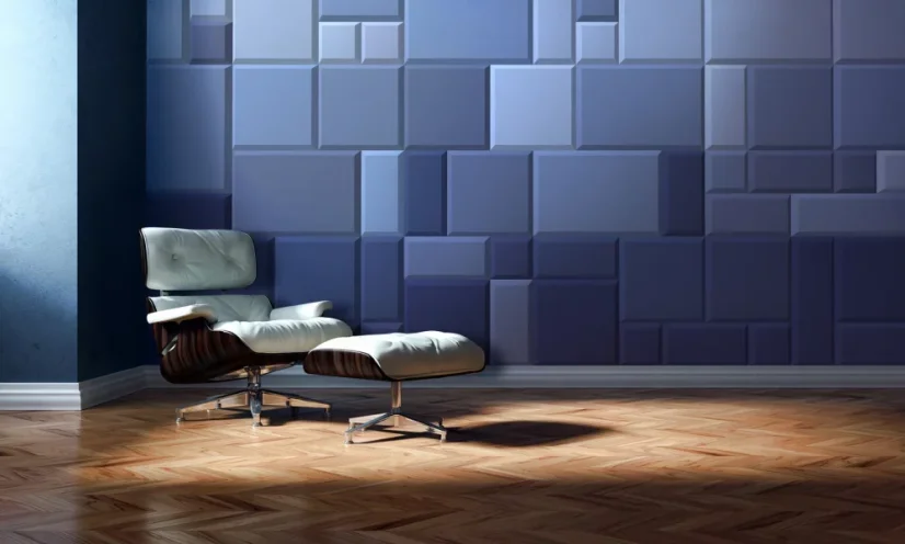 Designový akustický panel Design – čtverec zkosený
