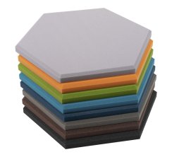 Designový akustický panel Profi – šestiúhelník zkosený