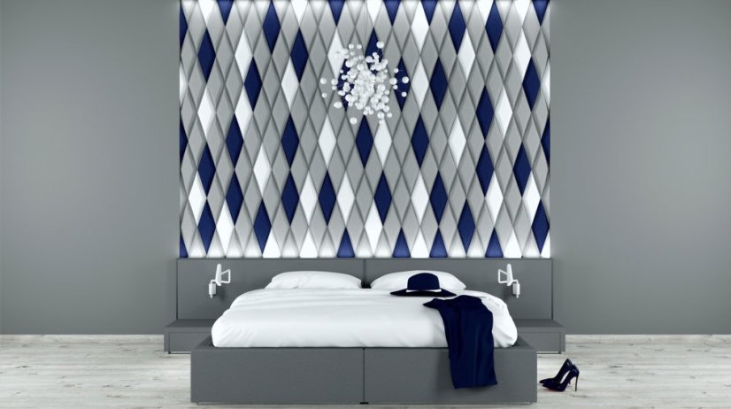 Designový akustický panel Design – diamant zkosený 50