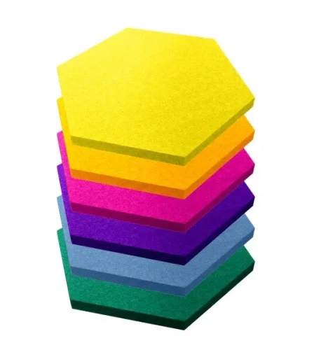 Akustický panel Mistr Akustik Design – šestiúhelník (hexagon) - Výška: 433 mm, Šířka: 500 mm, Tloušťka: 30 mm, Série: Design