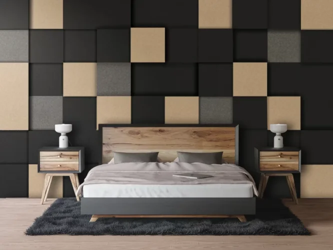 Akustický panel Mistr Akustik Design – čtverec rovný - Výška: 250 mm, Šířka: 750 mm, Tloušťka: 20 mm, Série: Design