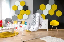 Designový akustický panel Design – šestiúhelník zkosený 50 (2)