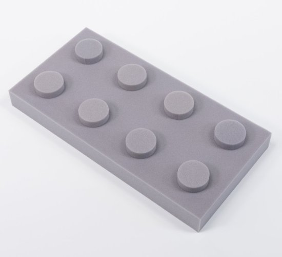 Akustický panel Mistr Akustik Profi – lego - Výška: 250 mm, Šířka: 500 mm, Tloušťka: 50 mm, Série: Profi