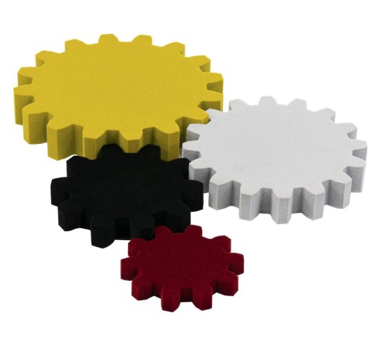 Designový akustický panel Design – ozubené kolo