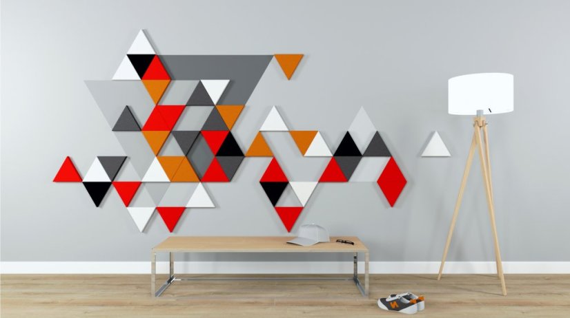Designový akustický panel Design – trojúhelník rovný