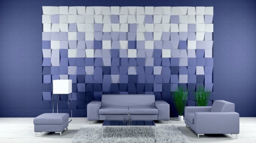 Designový akustický panel Design – čtverec 50